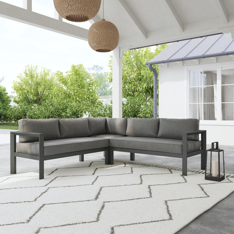 Greyson Outdoor 5Seat Sectional with Cushions & Reviews Joss & Main